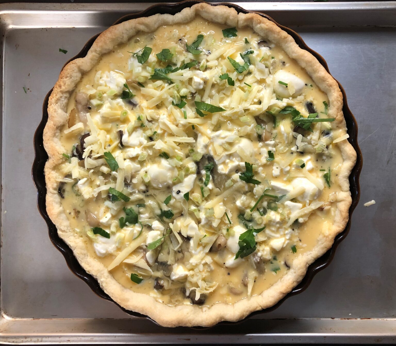 Mushroom Quiche 茸のキッシュ US Southern Kitchen