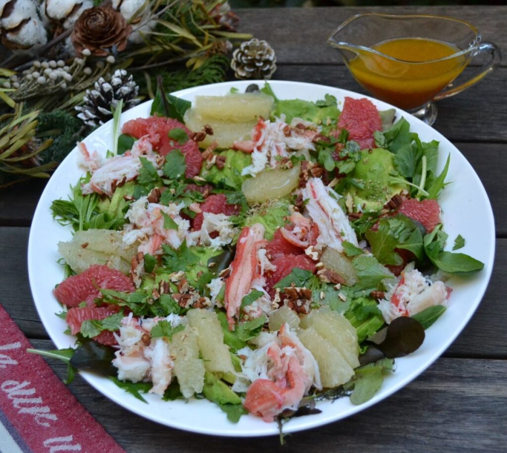 Crab Salad with Avocado and Grapefruit アボカドとオレンジの入った蟹サラダ US Southern