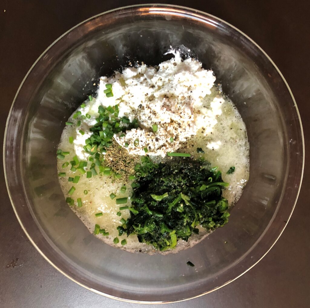 ほうれん草のエッグホワイトキッシュ