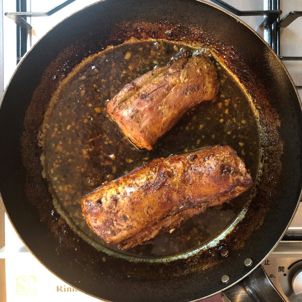 豚ヒレ肉のローストハニーガーリック風味
