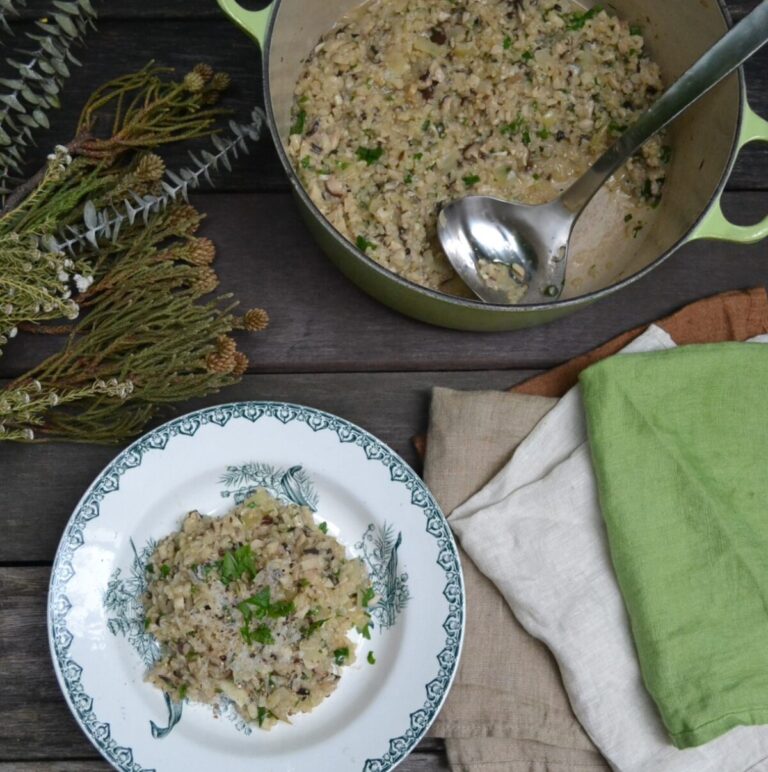 Mushroom Brown Rice Risotto 茸の玄米リゾット US Southern Kitchen