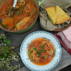 鶏肉のトマトシチュー