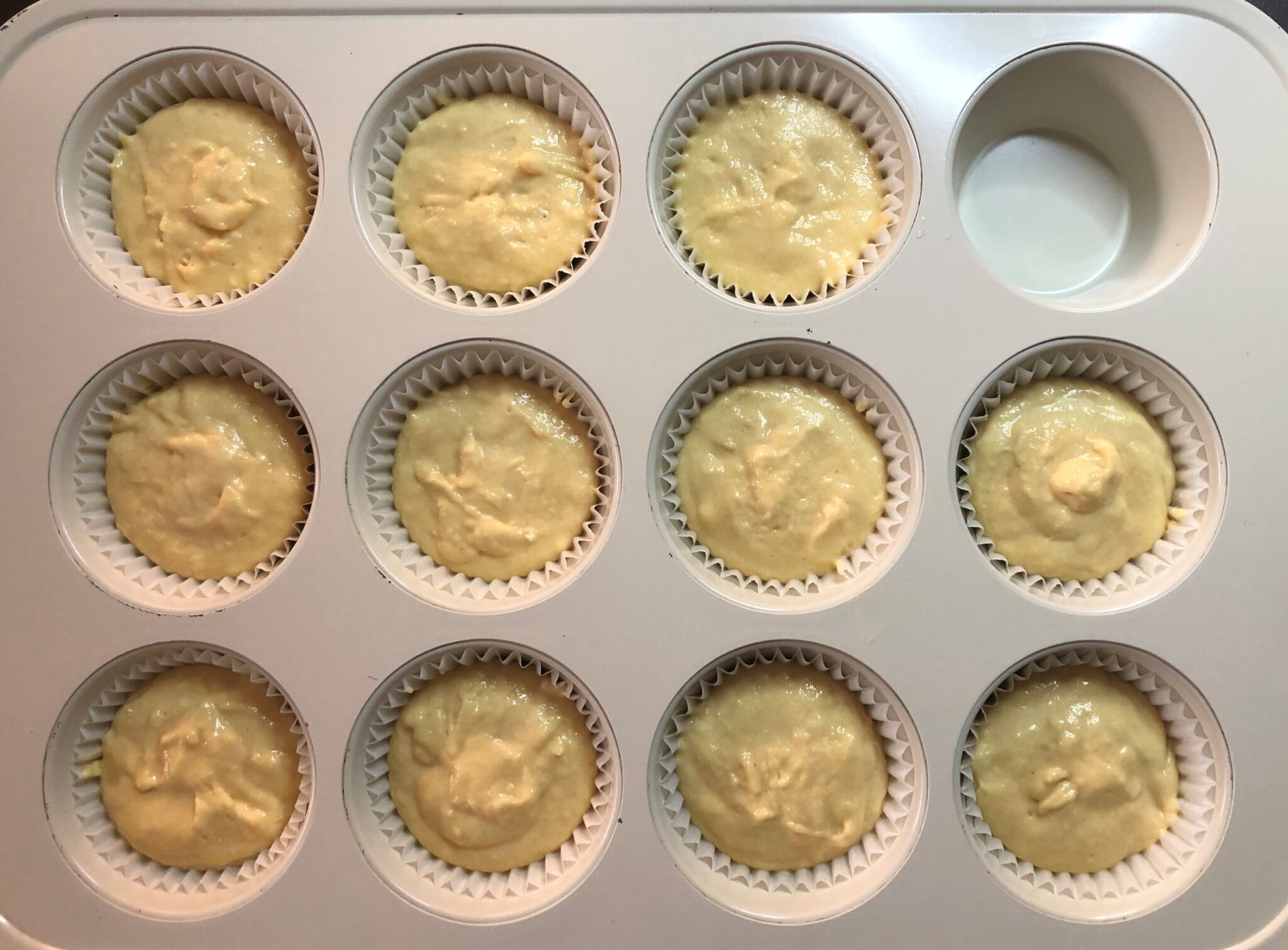 ブルーコーンコーンブレッドマフィンのレシピ