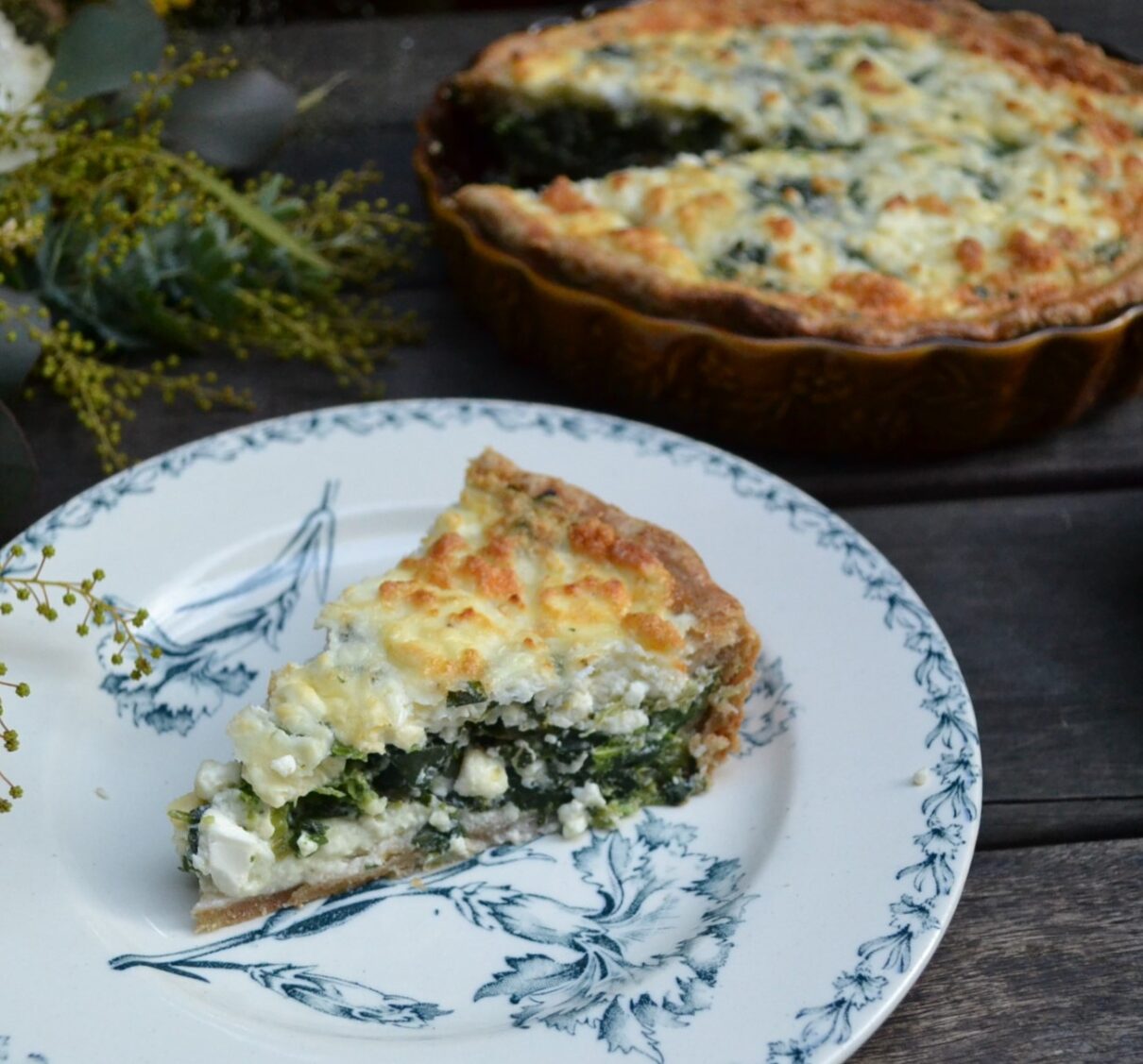 Egg White Quiche with Spinach ほうれん草のエッグホワイトキッシュ US Southern Kitchen