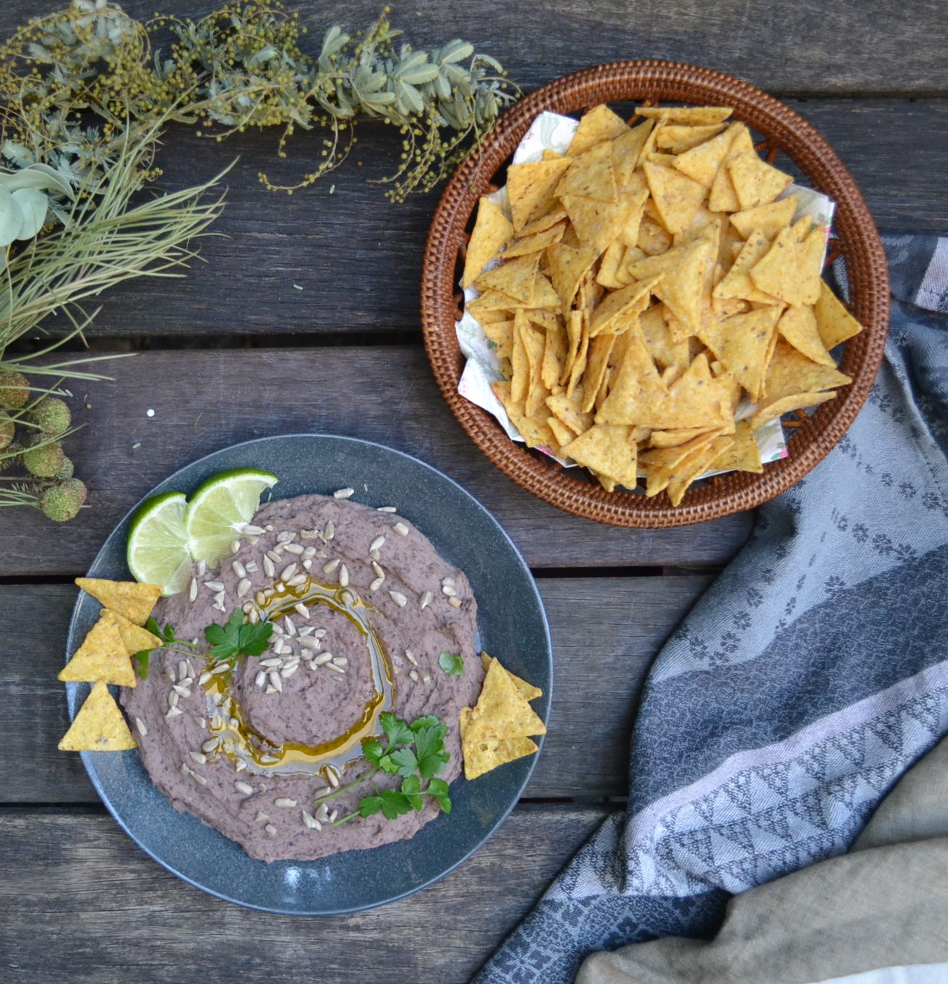 Black Bean Hummus ブラックビーンフムス US Southern Kitchen