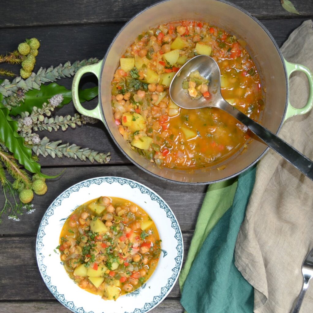 Spanish Chickpea Stew スペイン風ひよこ豆のシチュー US Southern Kitchen