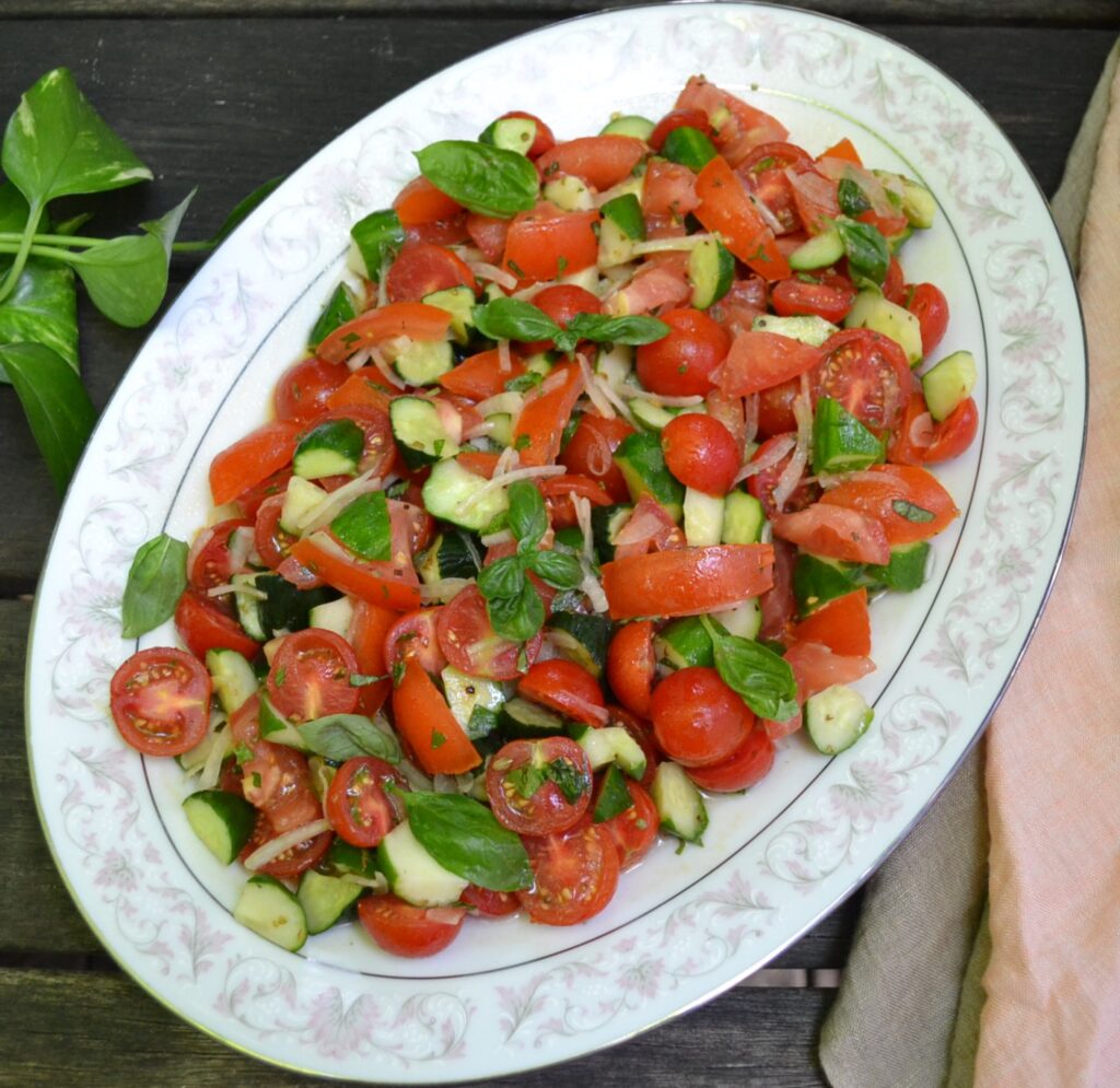 トマトとサラダ Cucumber Tomato Salad 胡瓜とトマトのサラダ – US Southern Kitchen