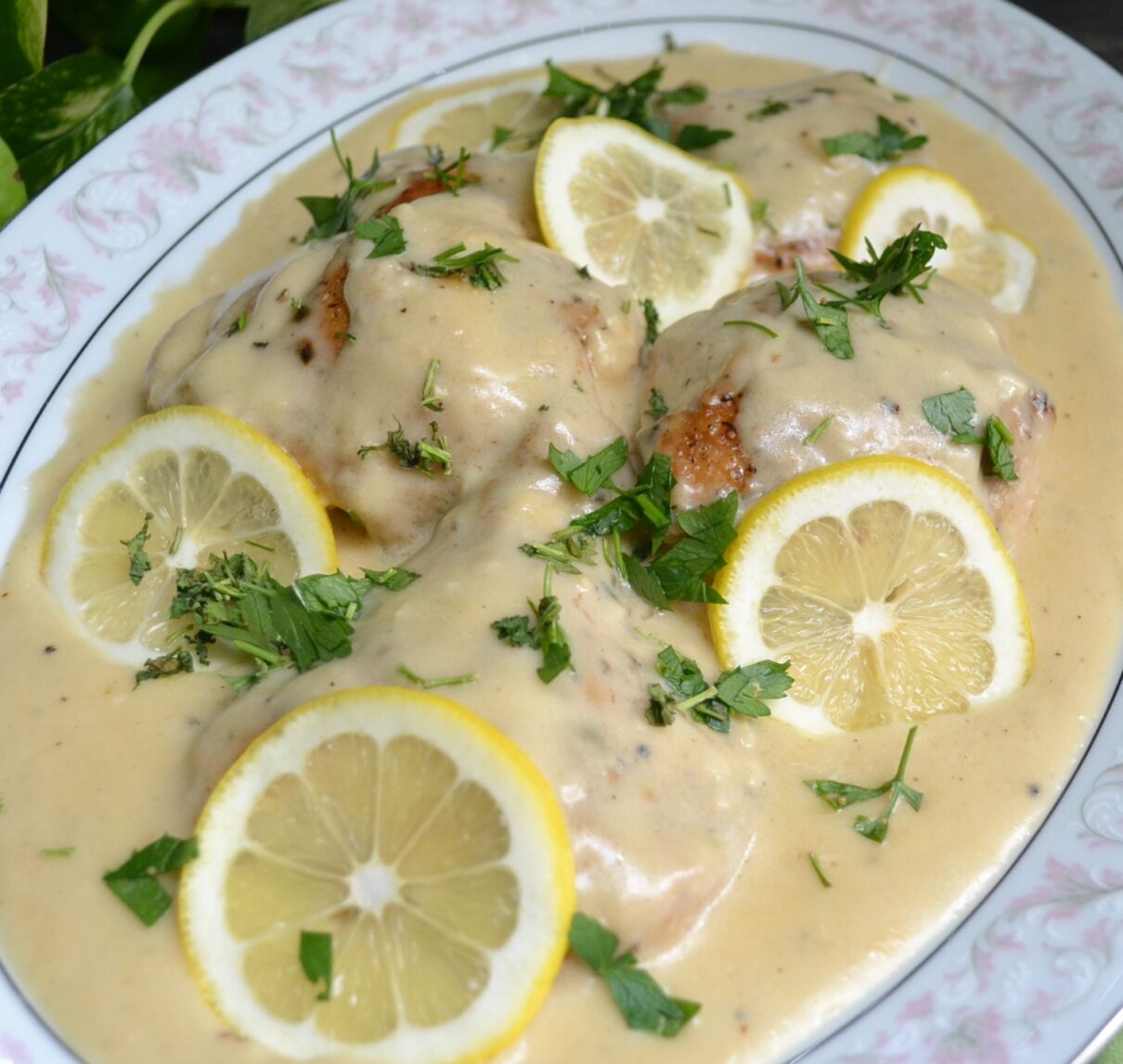 Creamy Garlic Lemon Chicken 鶏肉のレモンクリーム煮 US Southern Kitchen