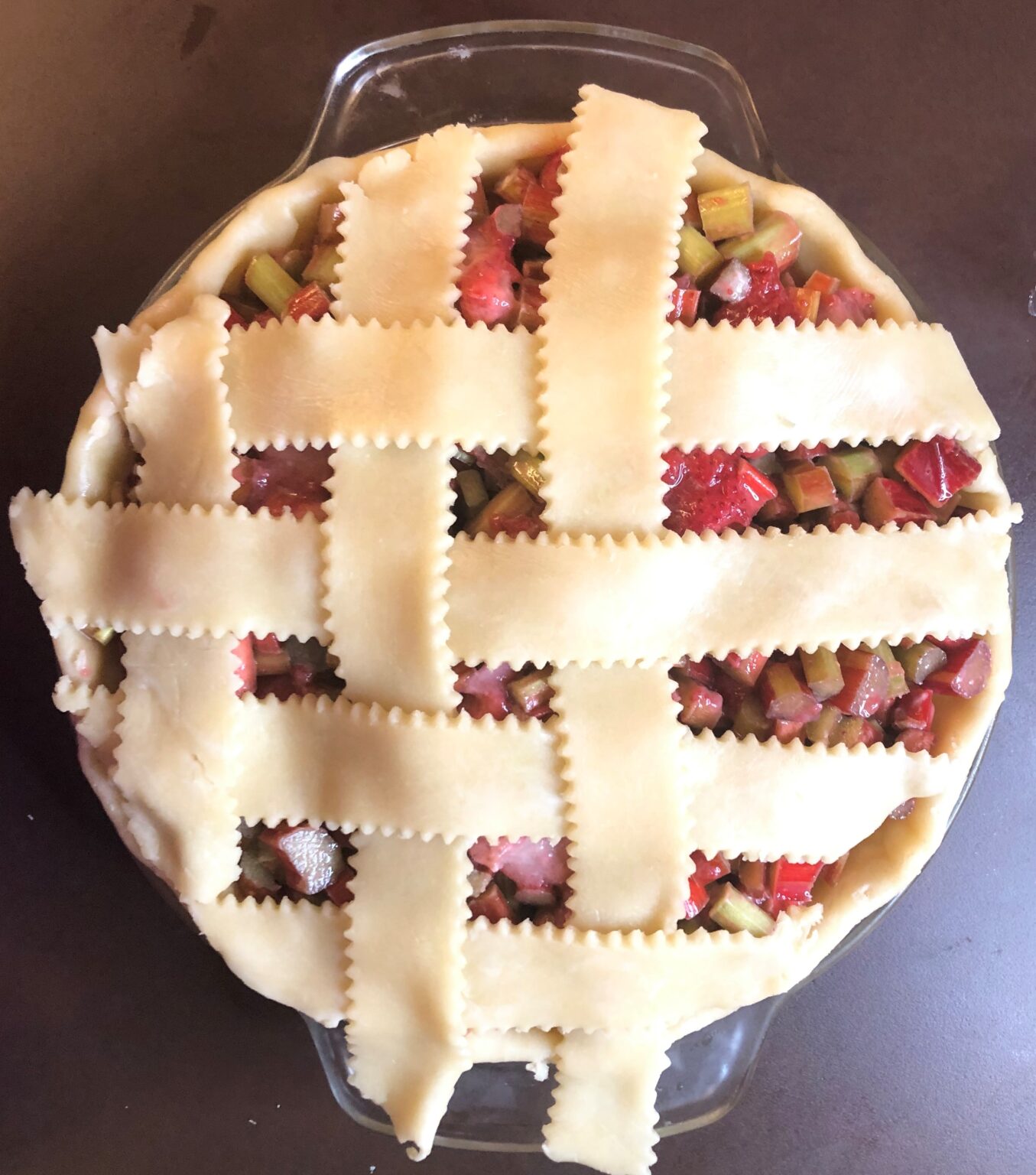 Strawberry Rhubarb Pie 苺とルバーブのパイ US Southern Kitchen