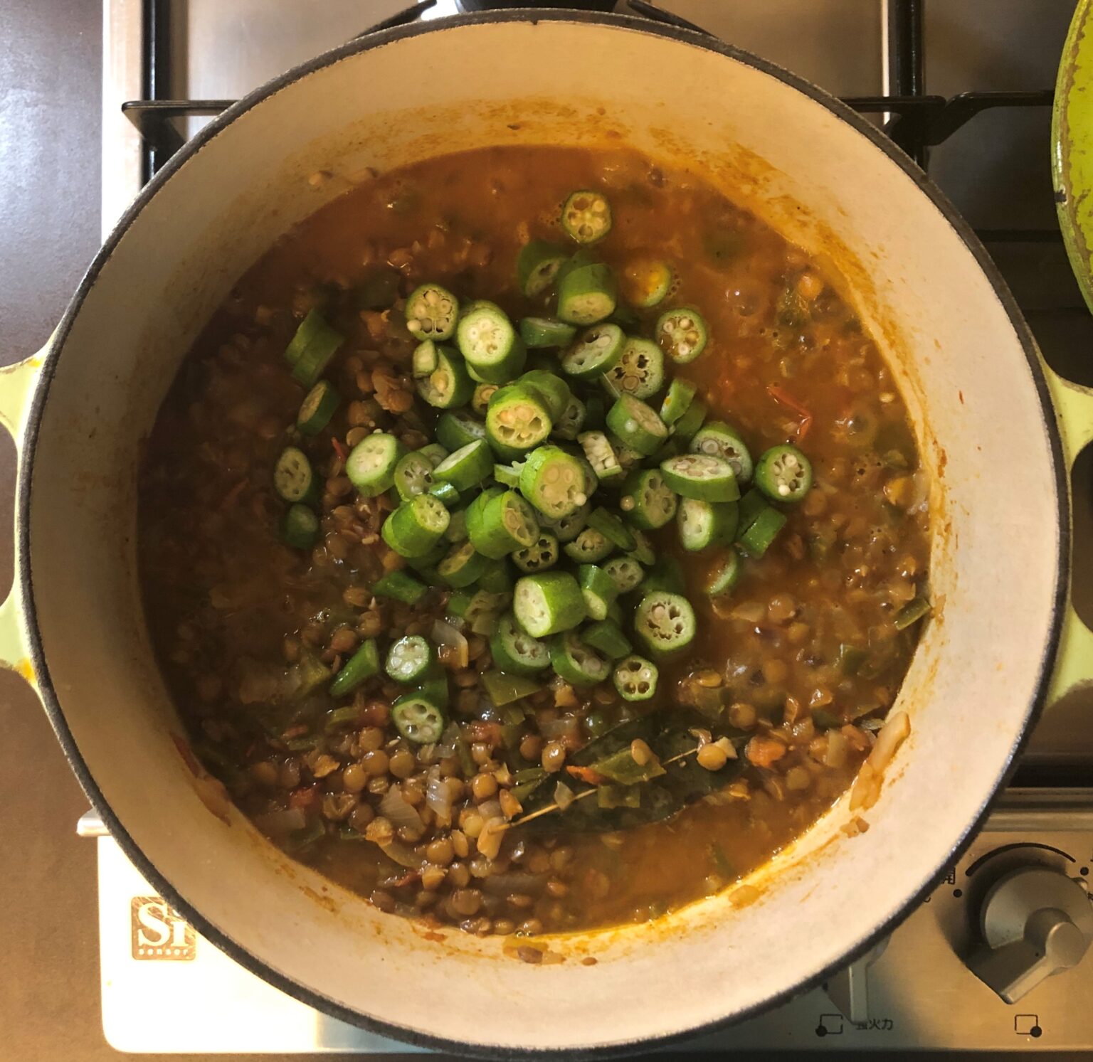 Okra and Lentil Stew オクラとレンズ豆のシチュー US Southern Kitchen