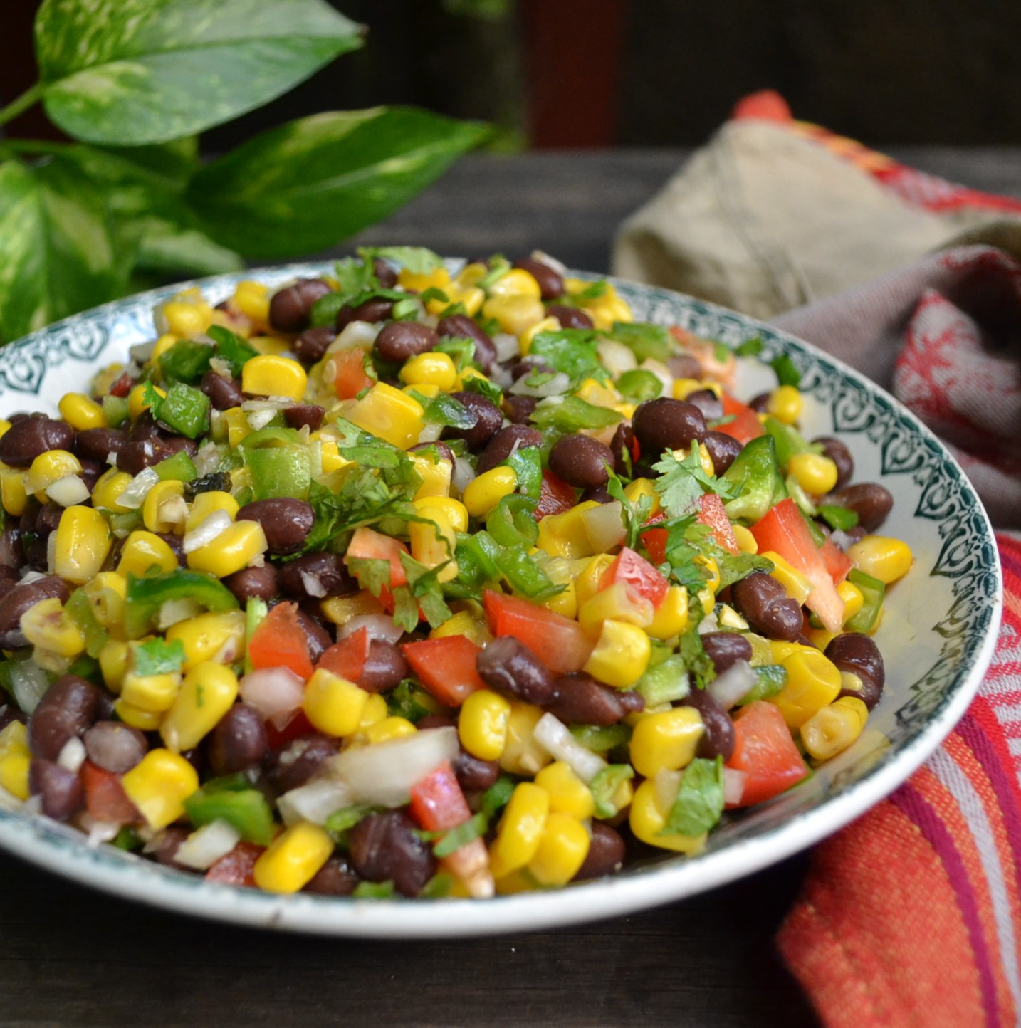 Black Bean and Corn Salad ブラックビーンコーンサラダ US Southern Kitchen