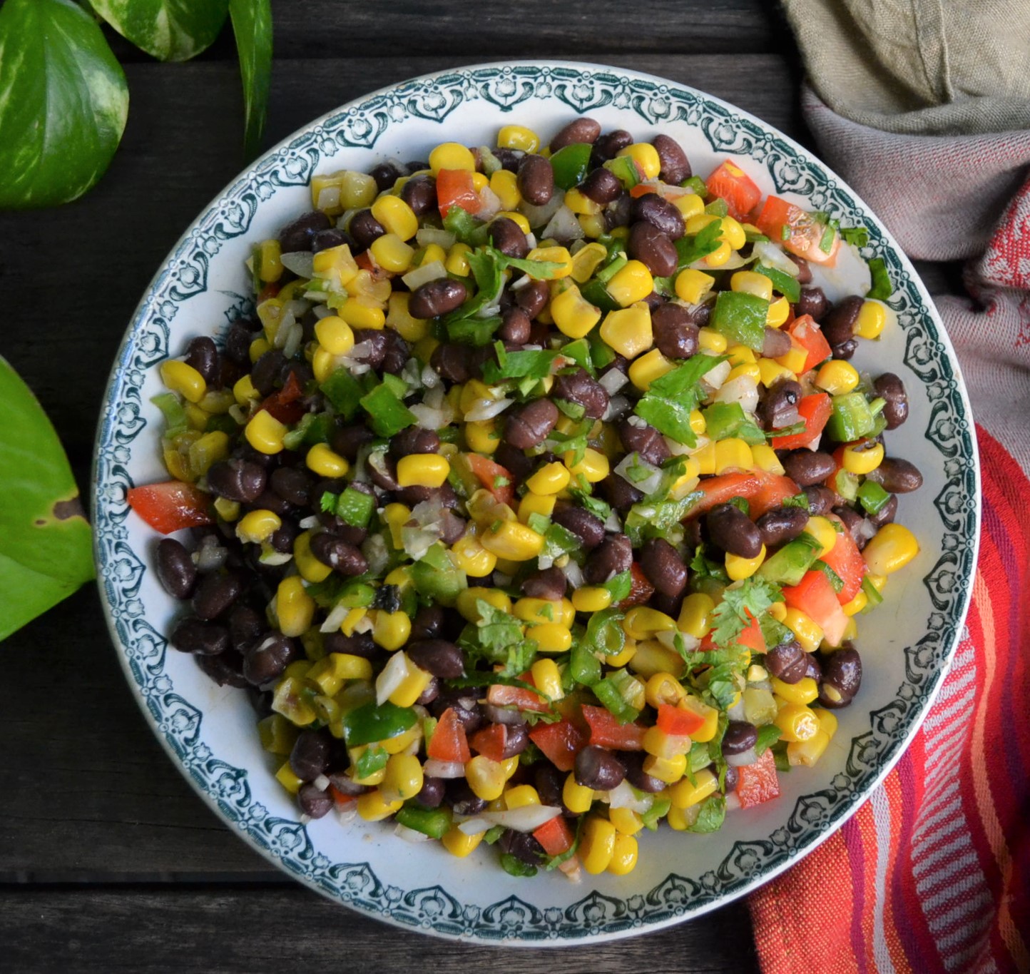 Black Bean and Corn Salad ブラックビーンコーンサラダ US Southern Kitchen