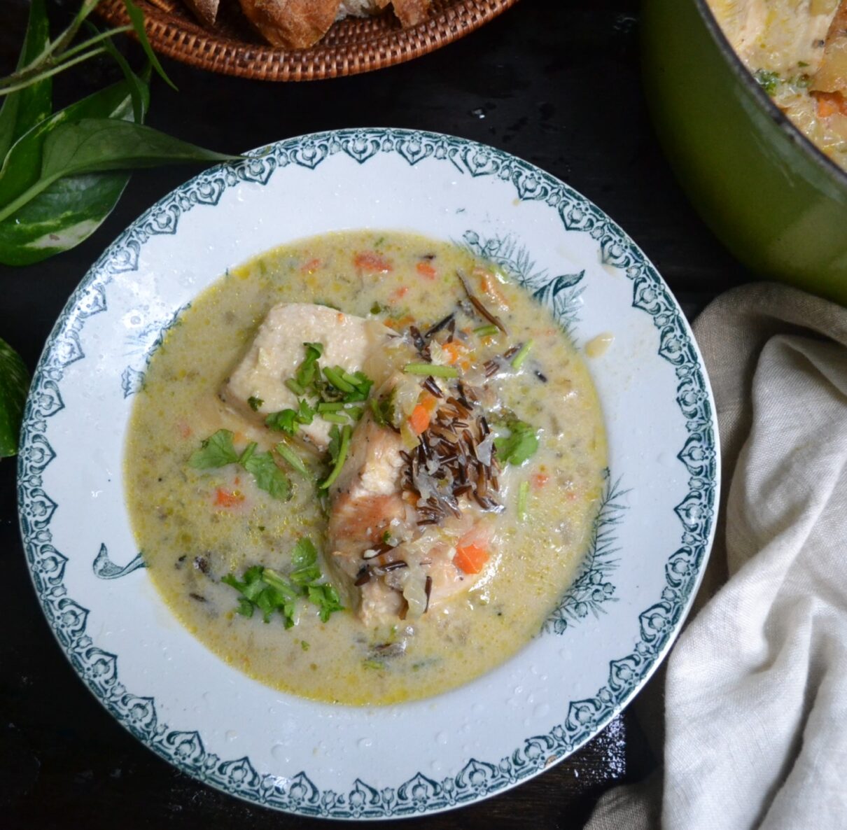 Chicken and Wild Rice Soup 鶏肉とワイルドライスのスープ US Southern Kitchen