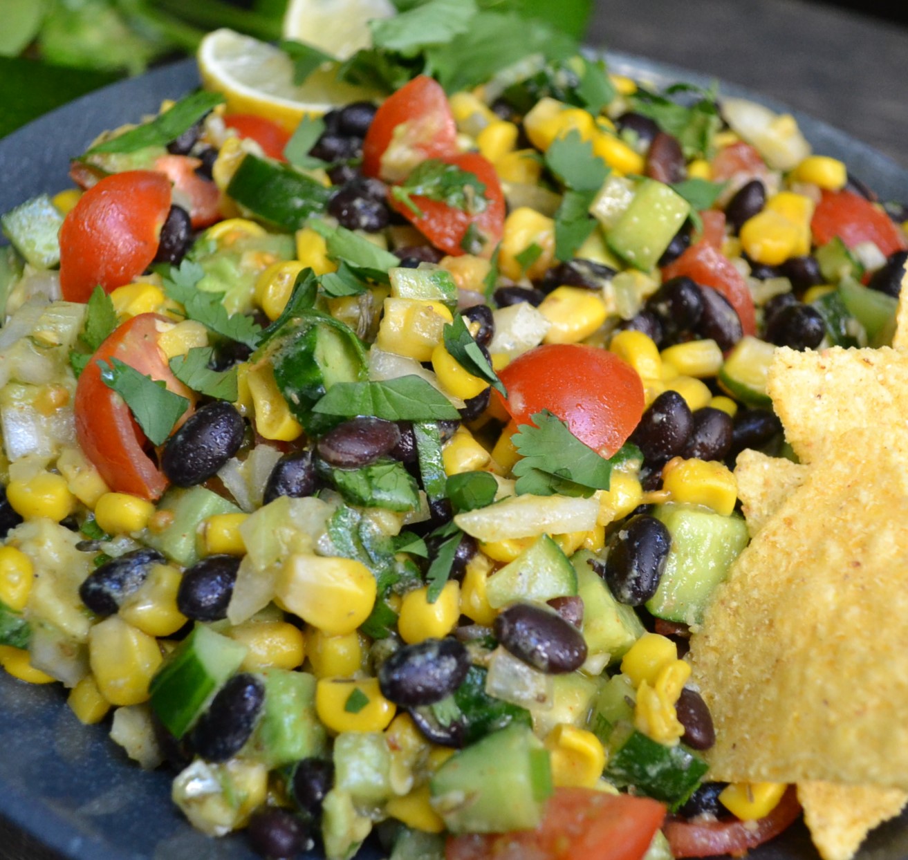 Black Bean Avocado Salad ブラックビーンとアボカドのサラダ US Southern Kitchen