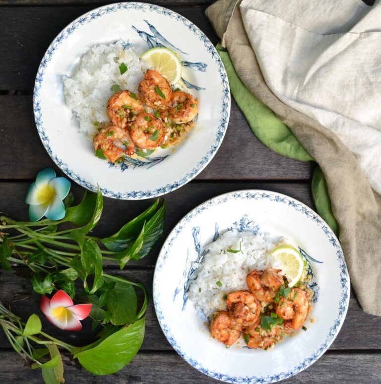Hawaiian Garlic Shrimp ハワイ風ガーリックシュリンプ US Southern Kitchen