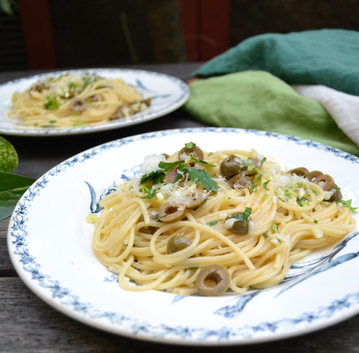 Green Olive Pasta グリーンオリーブパスタ US Southern Kitchen