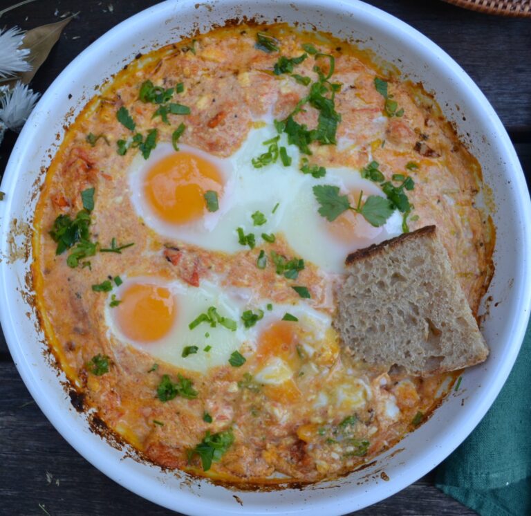 Baked Feta Eggs ベイクドフェタエッグ US Southern Kitchen