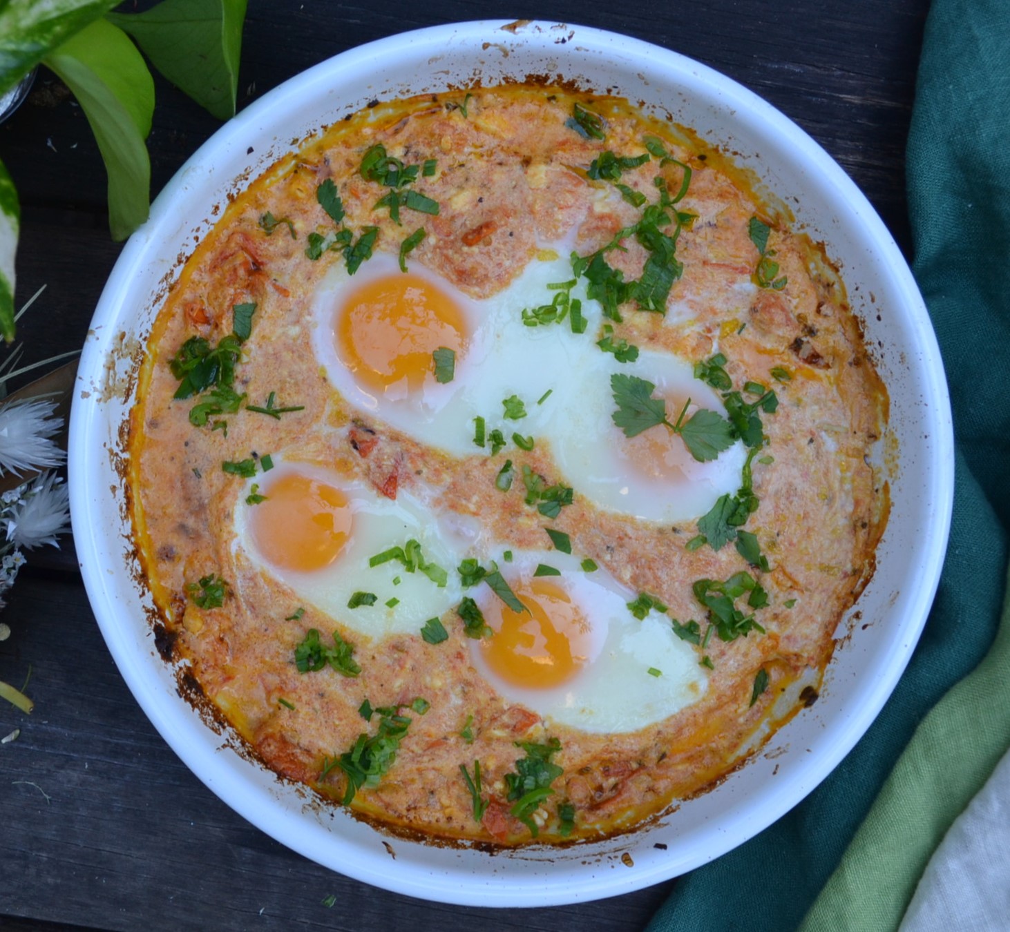 Baked Feta Eggs ベイクドフェタエッグ US Southern Kitchen