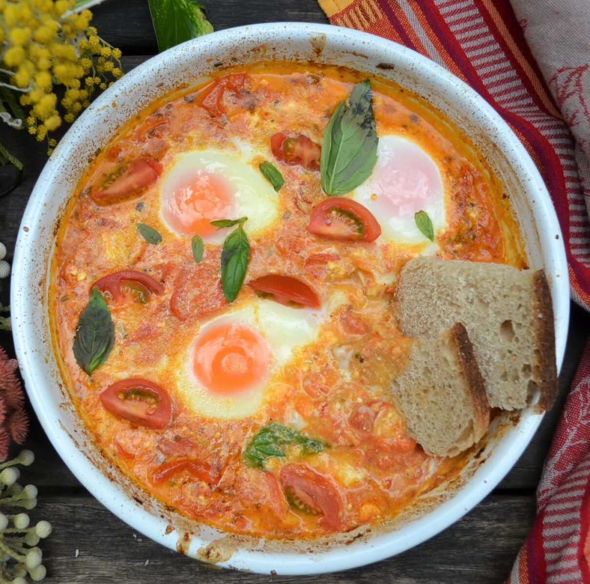 Baked Feta Eggs ベイクドフェタエッグ US Southern Kitchen