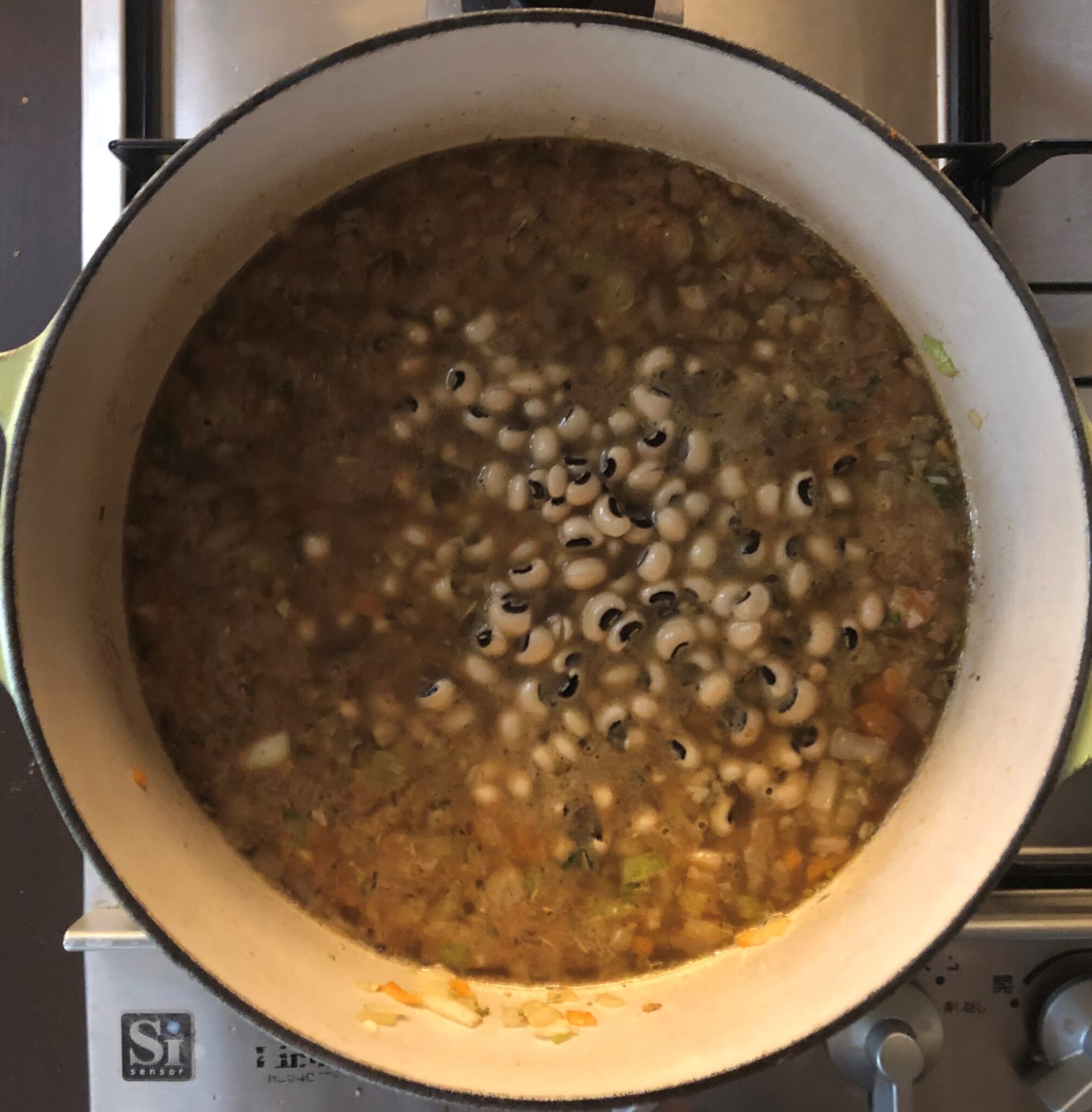 BlackEyed Peas and Sausage Soup ブラックアイドピーとソーセージのスープ US Southern Kitchen