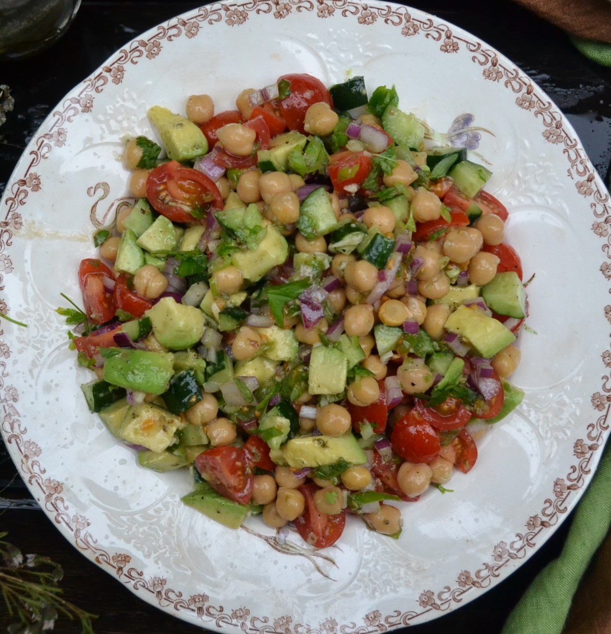 Avocado and Chickpea Salad アボカドとひよこ豆のサラダ US Southern Kitchen