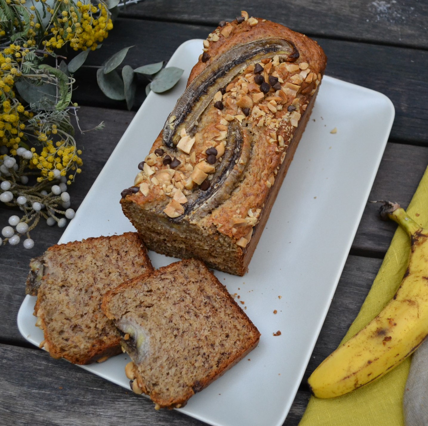 Peanut Butter Banana Bread ピーナッツバターバナナブレッド US Southern Kitchen