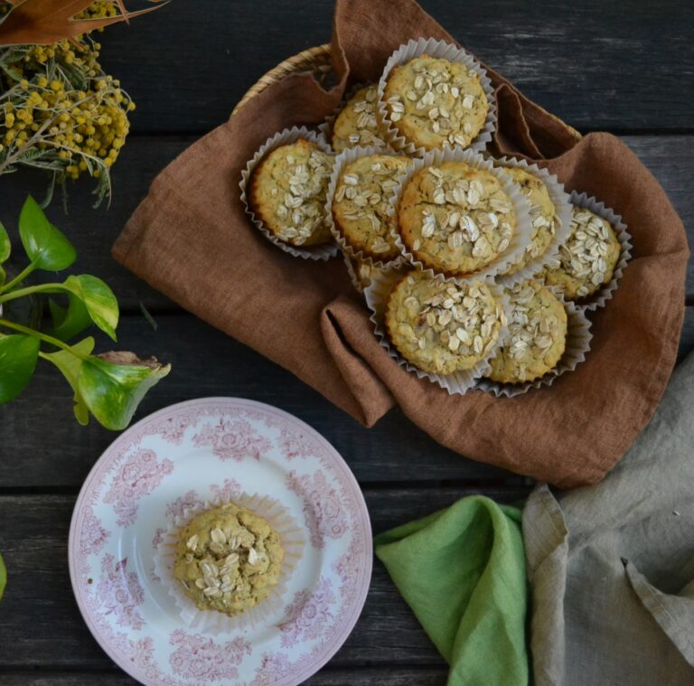 Banana Muffins with Rice Flour and Oatmeal 米粉とオートミールのバナナマフィン US