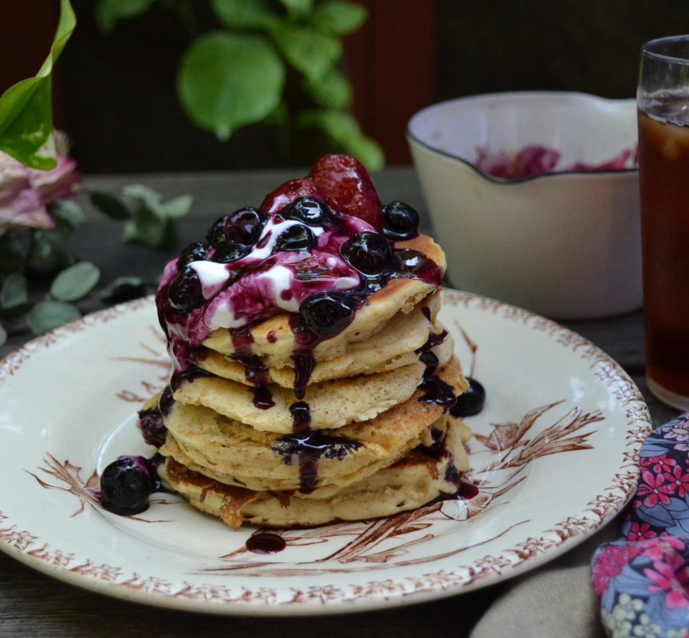 Oatmeal and Rice Flour Pancakes オートミールと米粉のパンケーキ US Southern Kitchen
