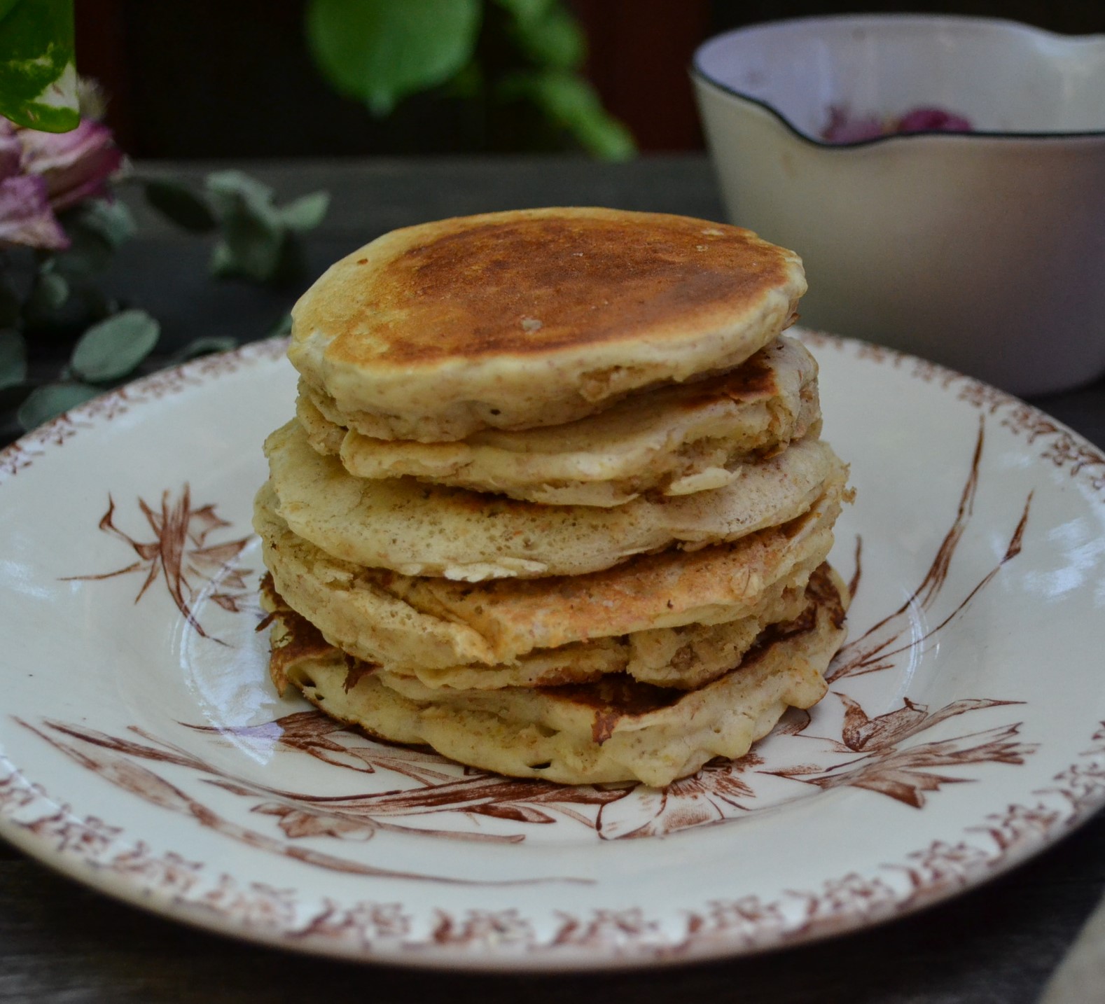Oatmeal and Rice Flour Pancakes オートミールと米粉のパンケーキ US Southern Kitchen