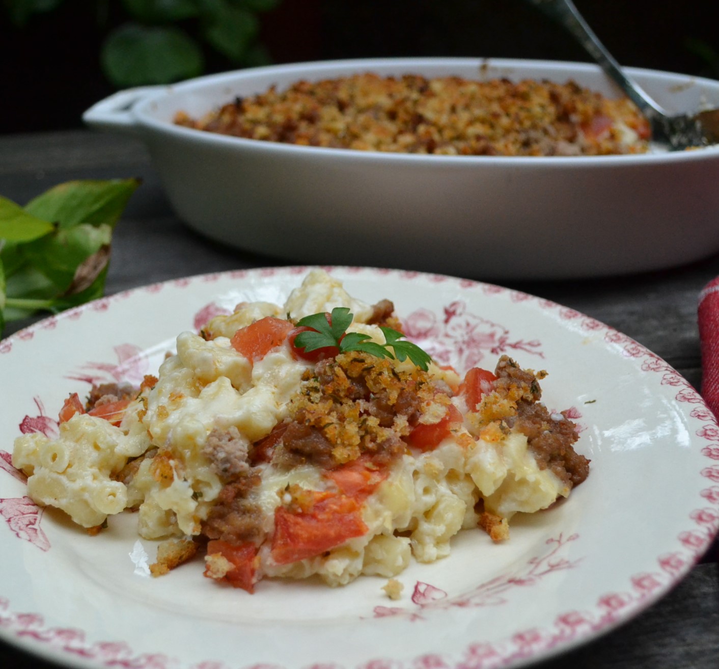 Mac and Cheese with Sausage ソーセージのマカロニアンドチーズ US Southern Kitchen