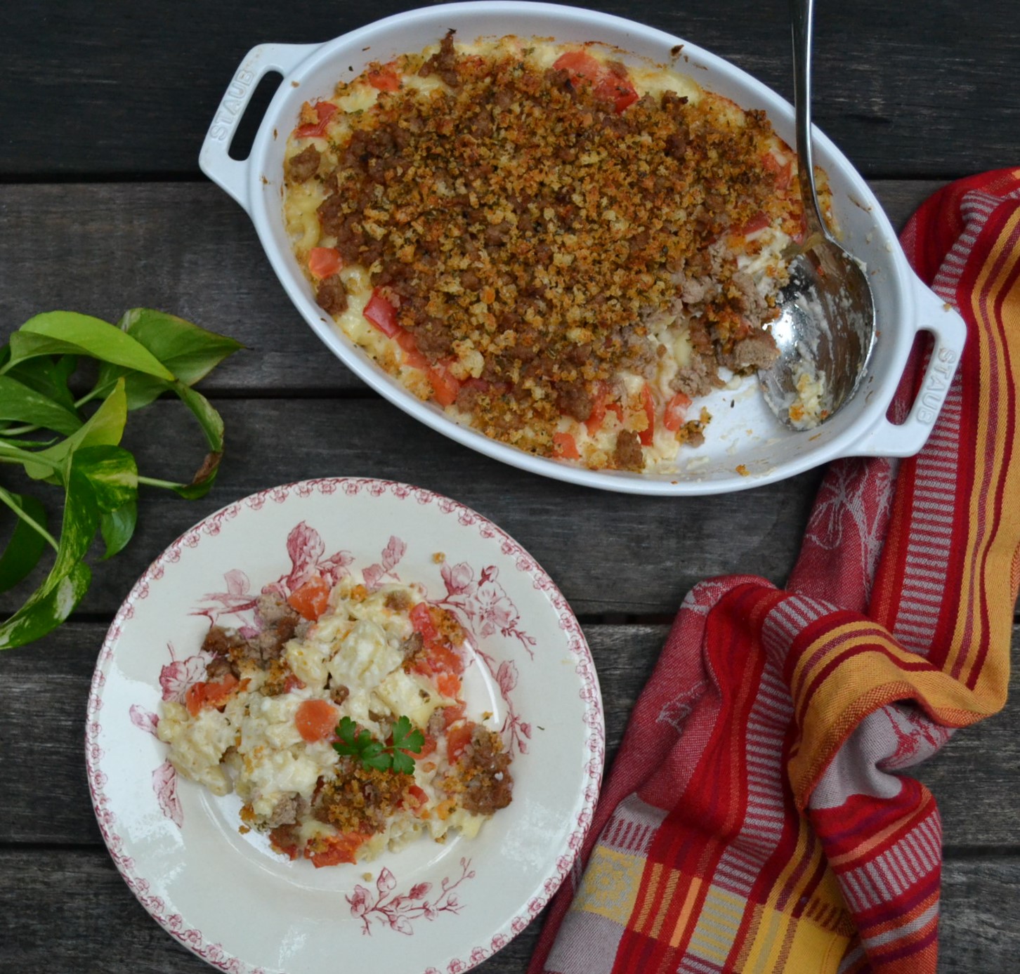 Mac and Cheese with Sausage ソーセージのマカロニアンドチーズ US Southern Kitchen