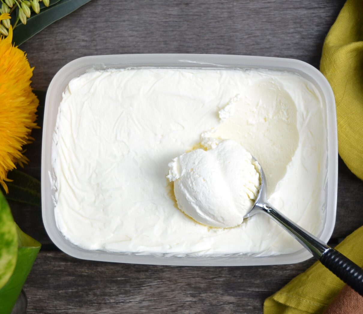 Vanilla Ice Cream without Eggs バニラアイスクリーム US Southern Kitchen