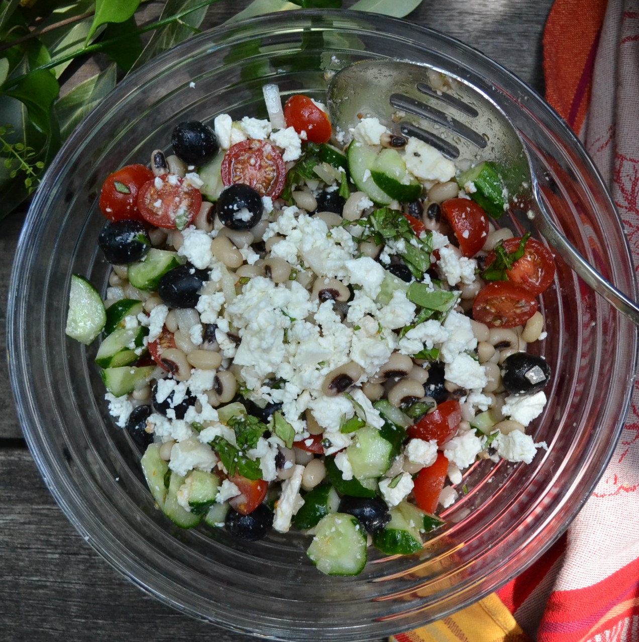 Greek Blackeyed Pea Salad ブラックアイドピーのグリークサラダ US Southern Kitchen