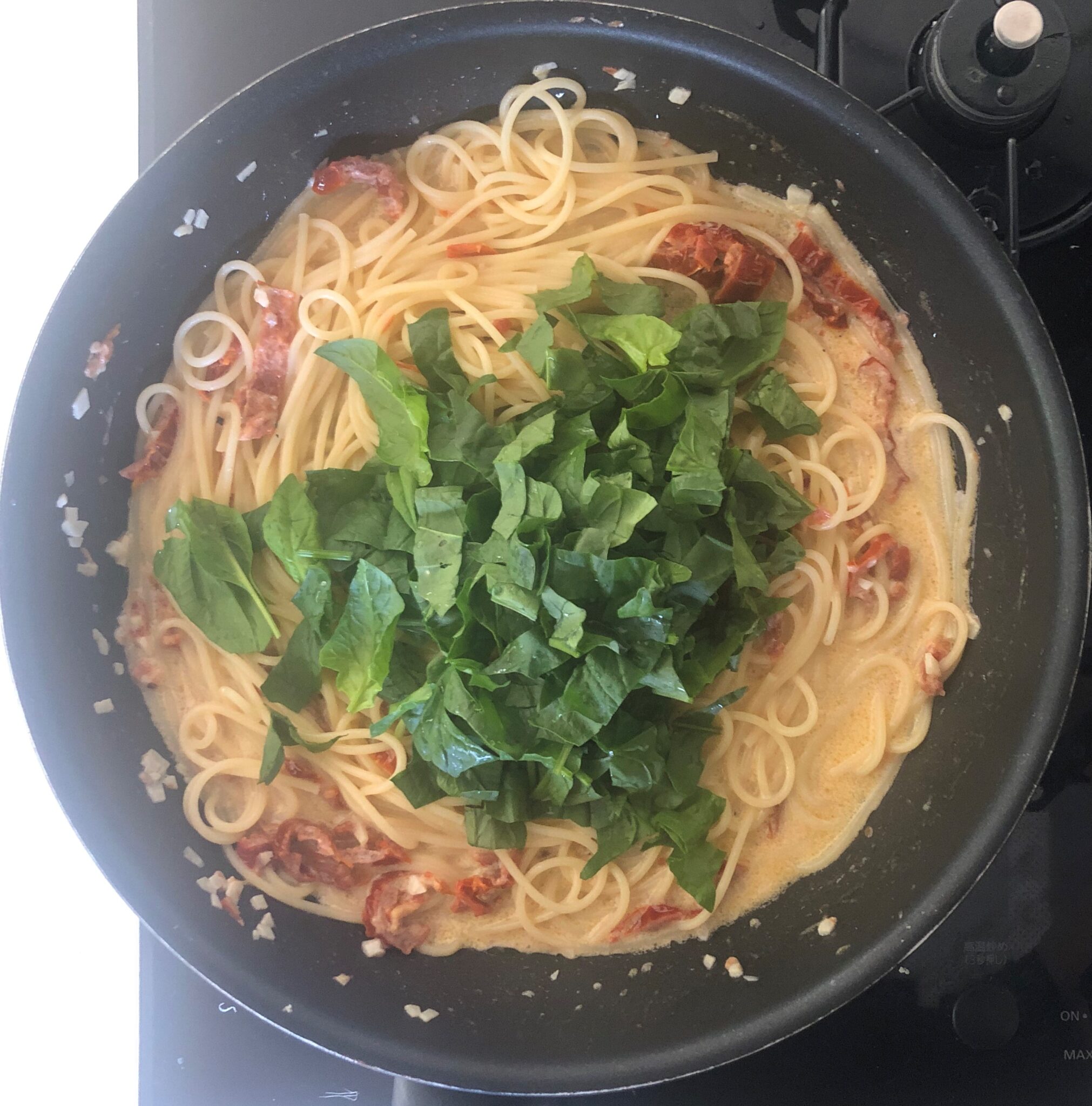 SunDried Tomato and Spinach Pasta 乾燥トマトとほうれん草のスパゲッティー US Southern