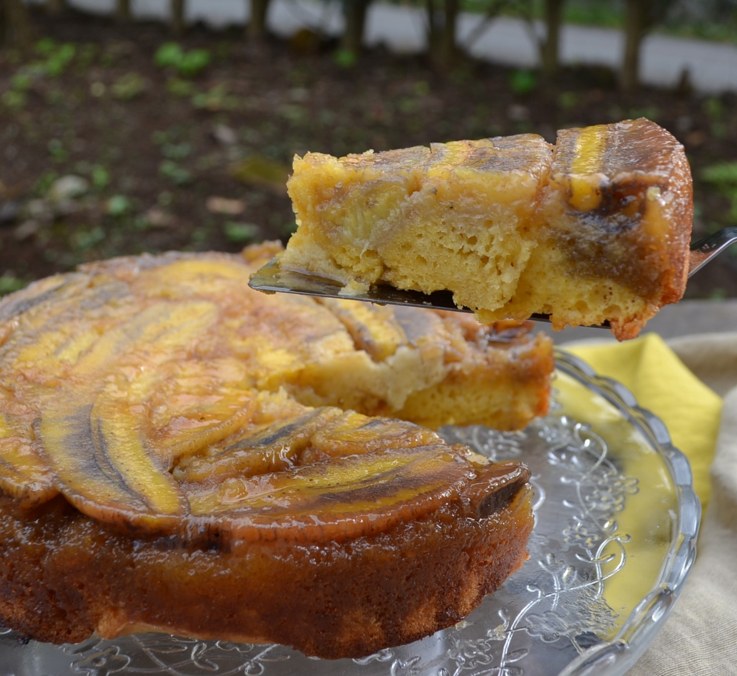 Banana Foster Upside Down Cake バナナフォスターアップサイドダウンケーキ US Southern Kitchen