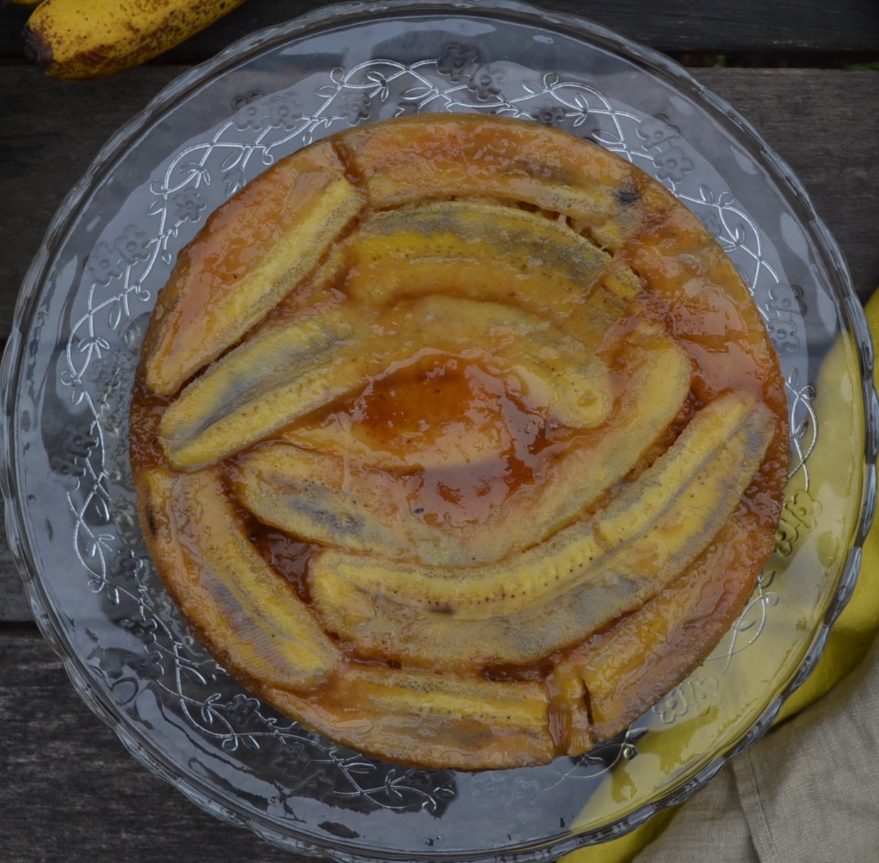 Banana Foster Upside Down Cake バナナフォスターアップサイドダウンケーキ US Southern Kitchen