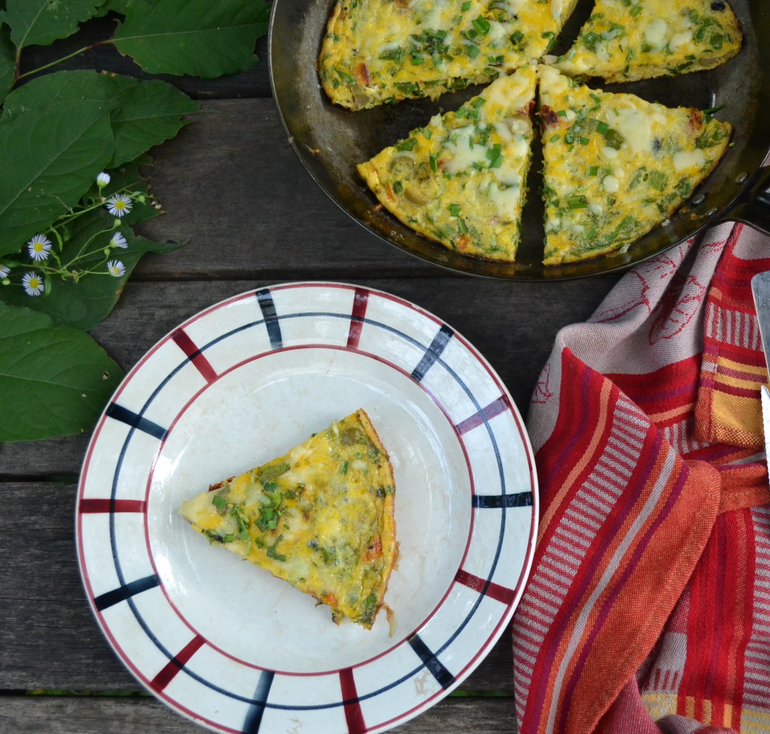 Sundried Tomato Frittata ドライトマトのフリッタータ US Southern Kitchen