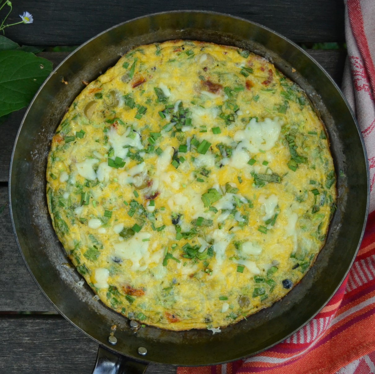 Sundried Tomato Frittata ドライトマトのフリッタータ US Southern Kitchen