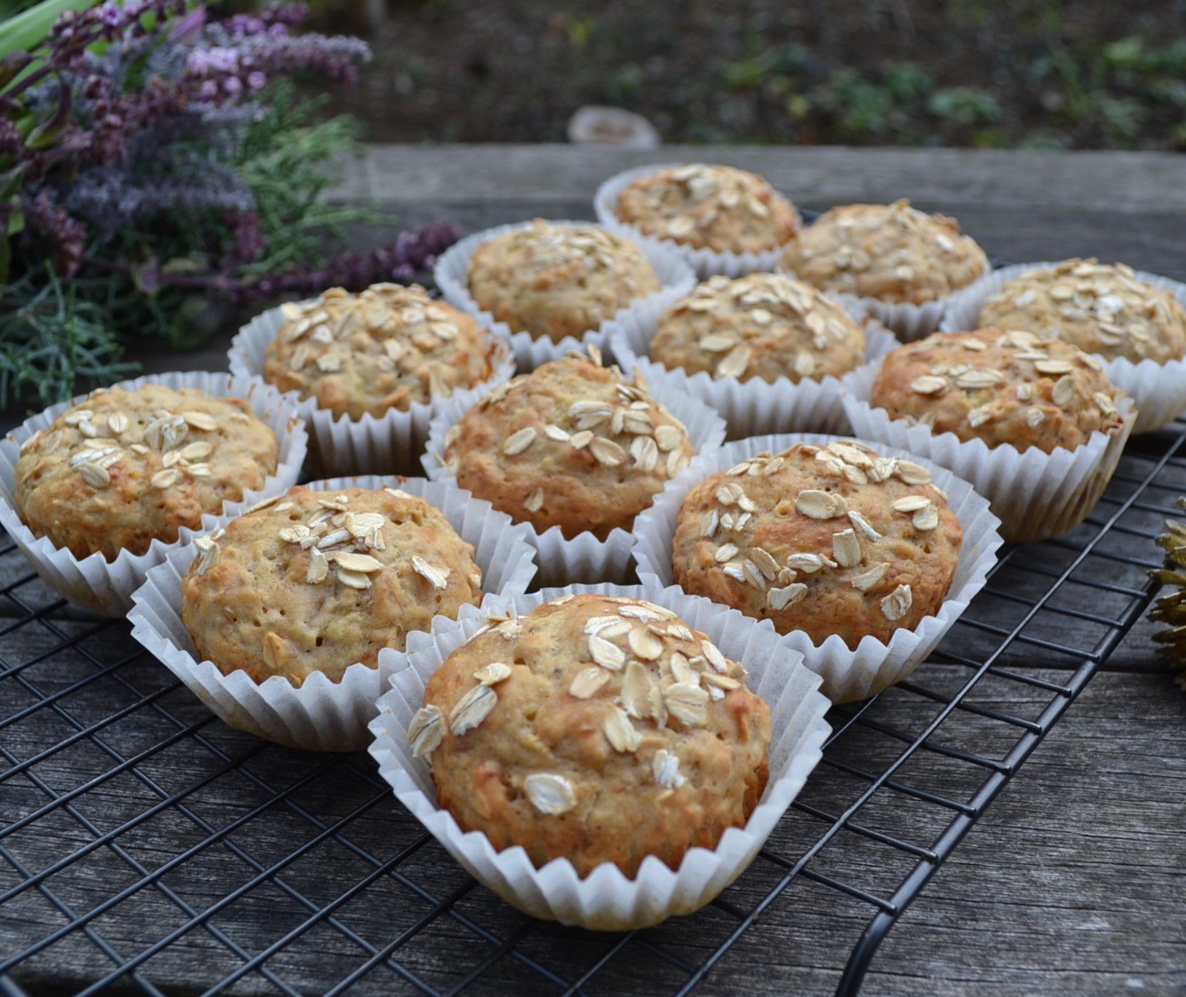 Banana Oatmeal Muffins バナナオートミールマフィン US Southern Kitchen