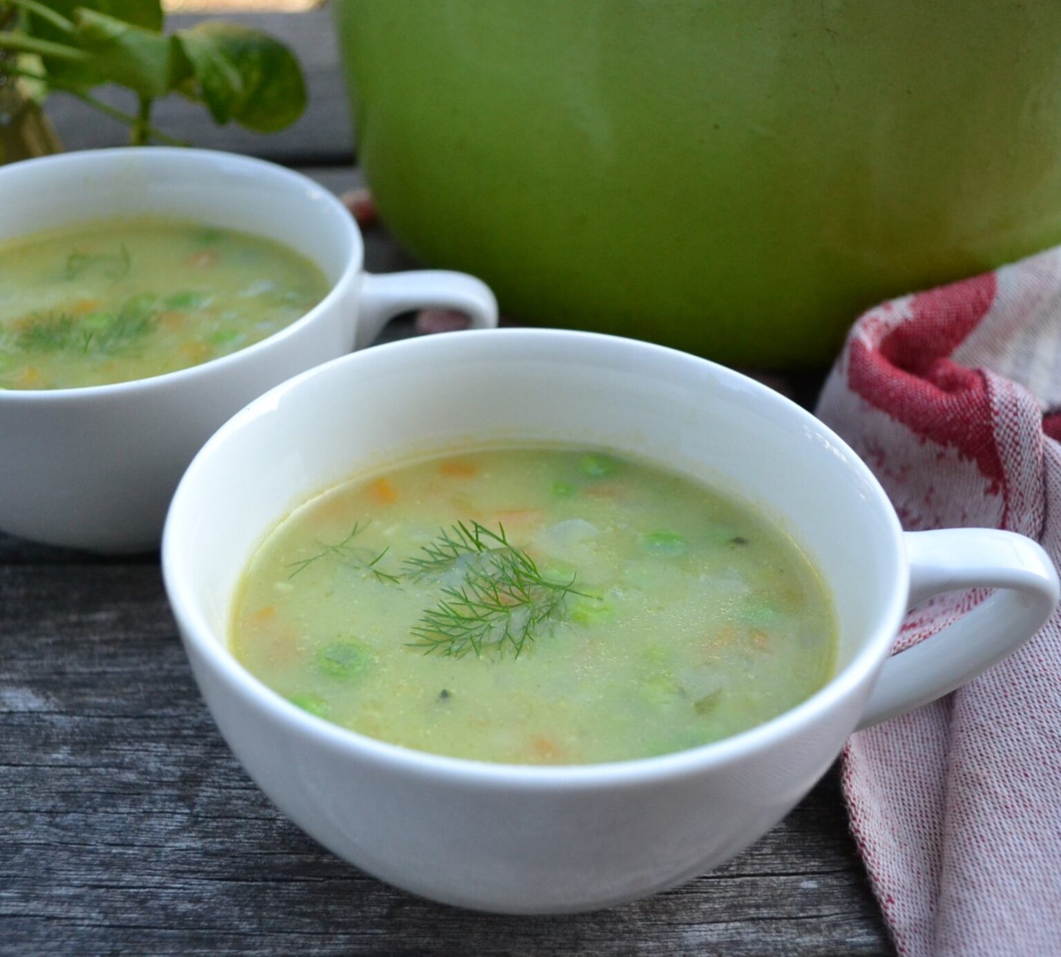 Green Pea and Potato Soup グリーンピースとじゃが芋のスープ US Southern Kitchen
